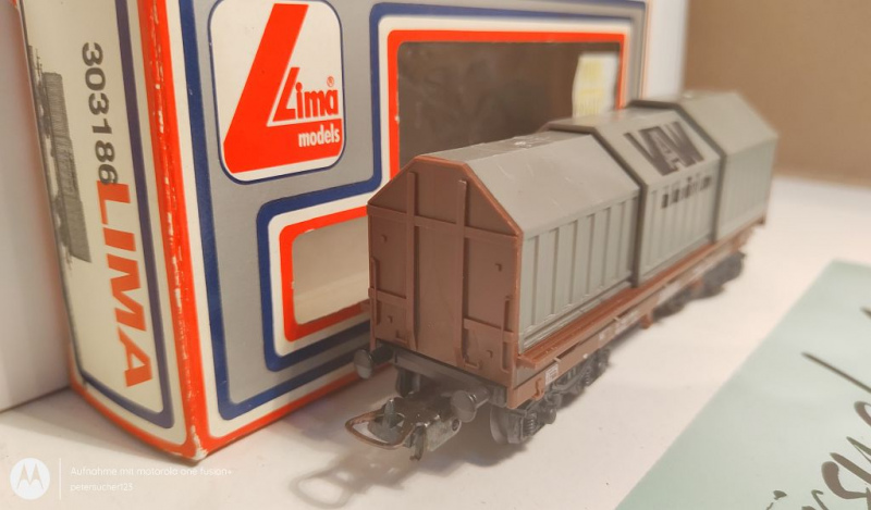 Lima H0 DC 303186 Teleskophaubenwagen "VAW" / OVP