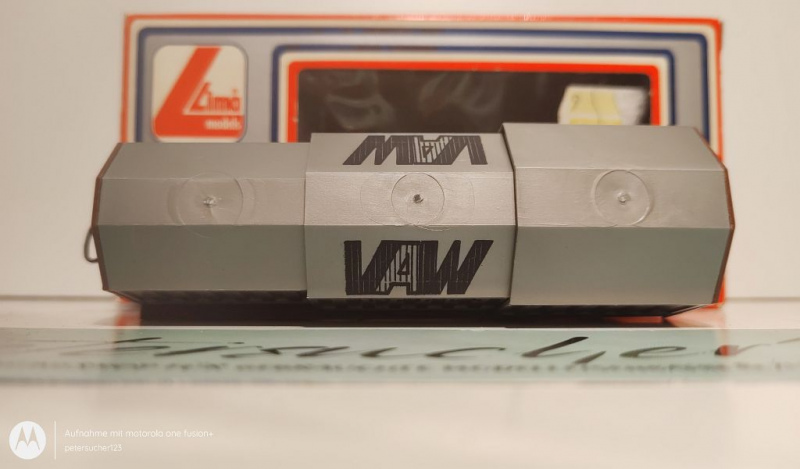 Lima H0 DC 303186 Teleskophaubenwagen "VAW" / OVP