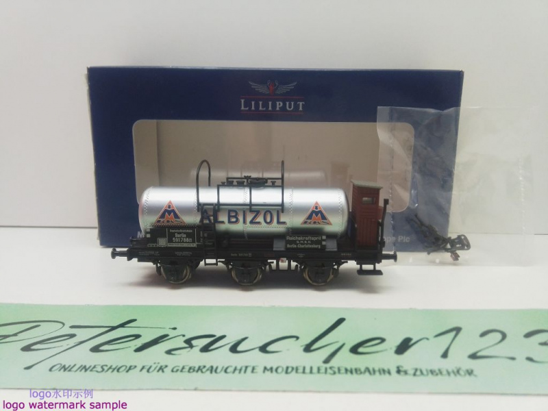 Liliput H0 DC 241376 Kesselwagen Bremserhaus "ALBIZOL" DRG / OVP