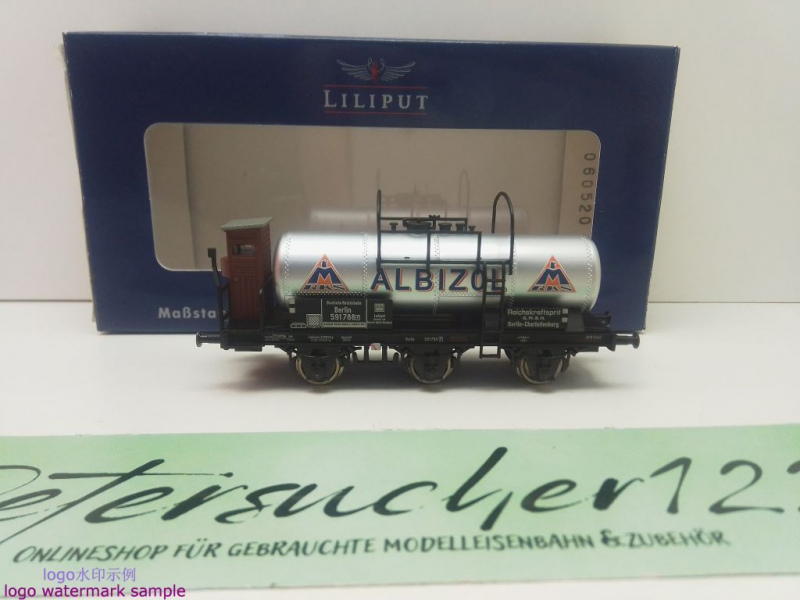 Liliput H0 DC 241376 Kesselwagen Bremserhaus "ALBIZOL" DRG / OVP
