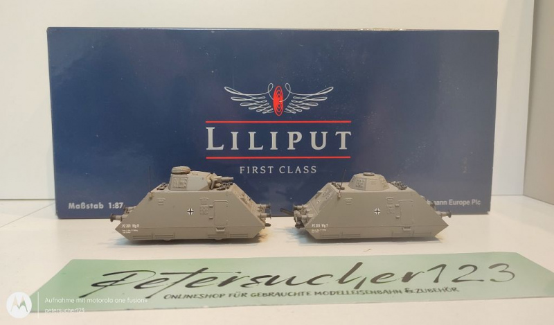Liliput H0 DC L136508 Panzerspähzug / Pionier-/Geschützwagen / Set 4 / OVP