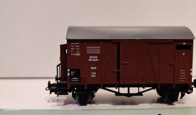 Liliput H0 AC 25307 gedeckter Güterwagen / Grhs / NEM / DRG