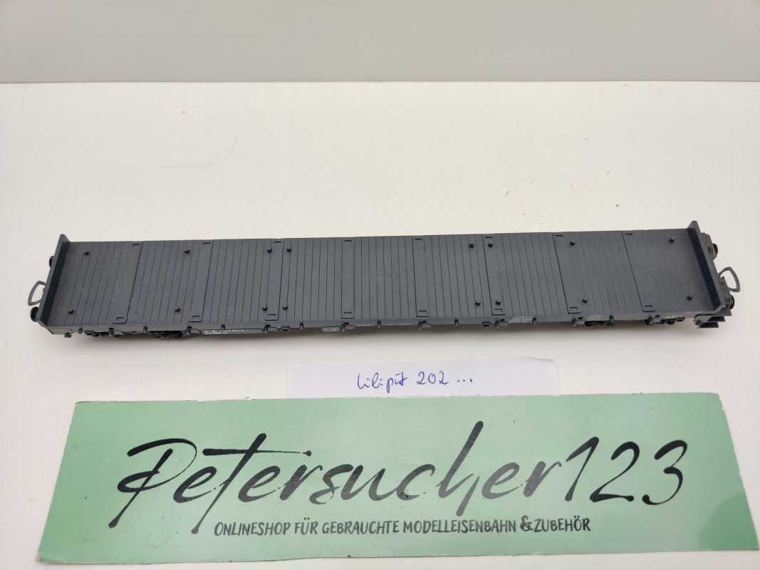 Liliput H0 DC 202 Vierachser Tragwagen Rs / ohne Container! / ÖBB