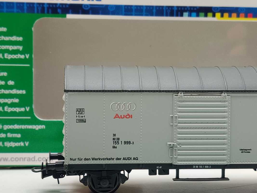 Liliput H0 DC 219742 Privatgüterwagen "AUDI" Gbs / NEM / [P] DB / OVP