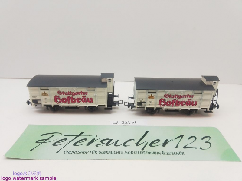 Liliput H0 DC 229 01 Bierwagen-Set "Stuttgarter Hofbräu" / Gh / GES