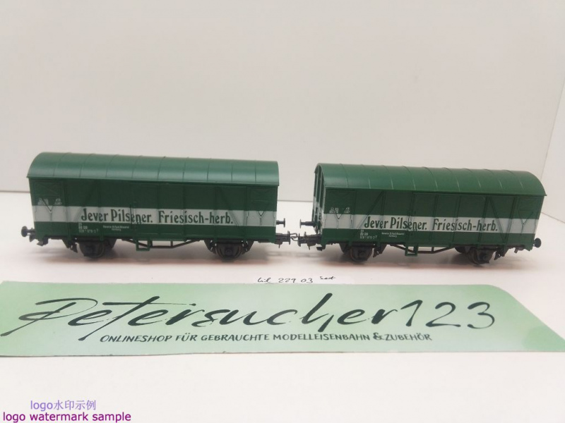 Liliput H0 DC 229 03 Bierwagen-Set "Jever-Pilsener" / NEM / DB