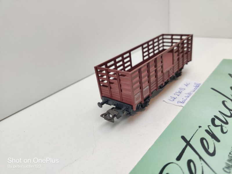 Liliput H0 AC 230B offener Viehtransportwagen / Bausatzmodell / SNCF