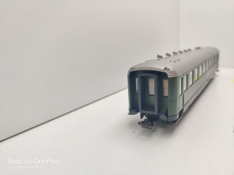 Liliput H0 DC 833 05 1 Schürzenwagen 2.Kl / Büe366 / NEM / DB