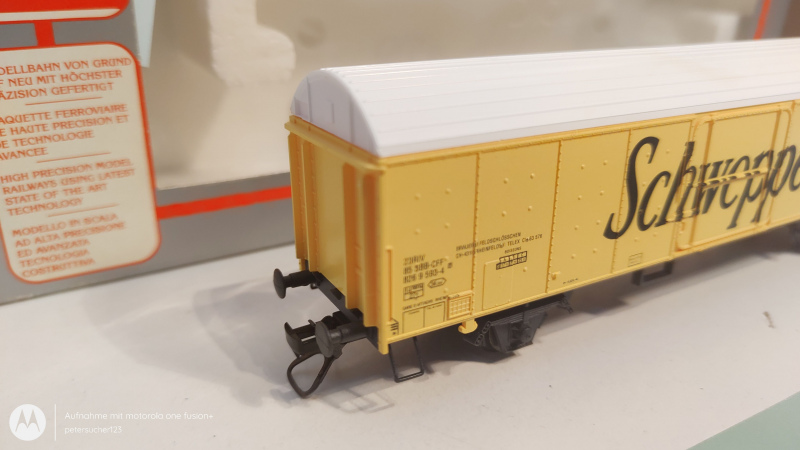 Lima H0 DC 303587 Kühlwagen "Schweppes" / NEM / SBB / OVP