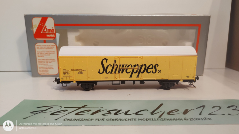 Lima H0 DC 303587 Kühlwagen "Schweppes" / NEM / SBB / OVP