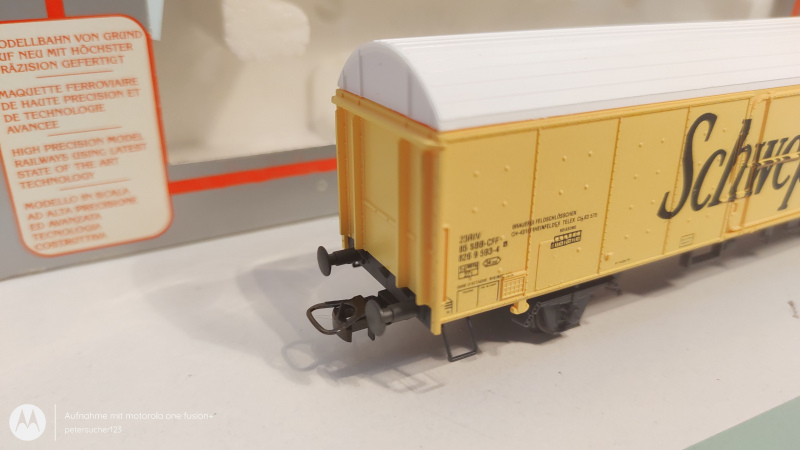 Lima H0 DC 303587 Kühlwagen "Schweppes" / NEM / SBB / OVP