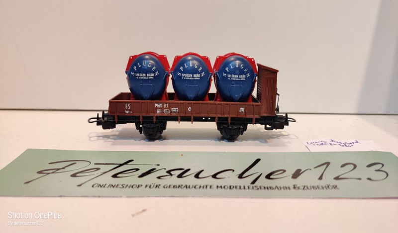 Lima H0 AC Niederbord / drei Bier-Container "Splügen-Bräu" / FS