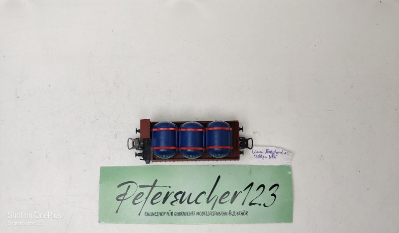 Lima H0 AC Niederbord / drei Bier-Container "Splügen-Bräu" / FS