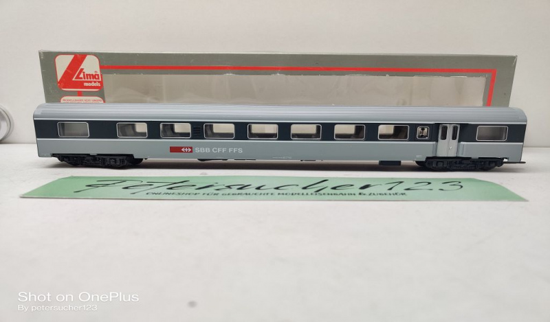 Lima H0 DC 201205 Eurocity Mittelwagen "Gotthard" "Graue Maus" / SBB / OVP
