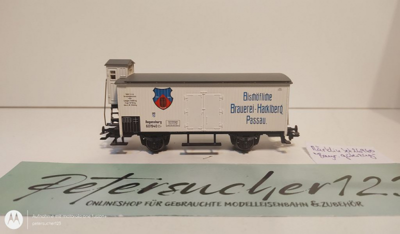 Märklin H0 AC 26960 1x ged. Güterwagen aus Wagen-Set "bayer. Güterzug" / NEM / DRG