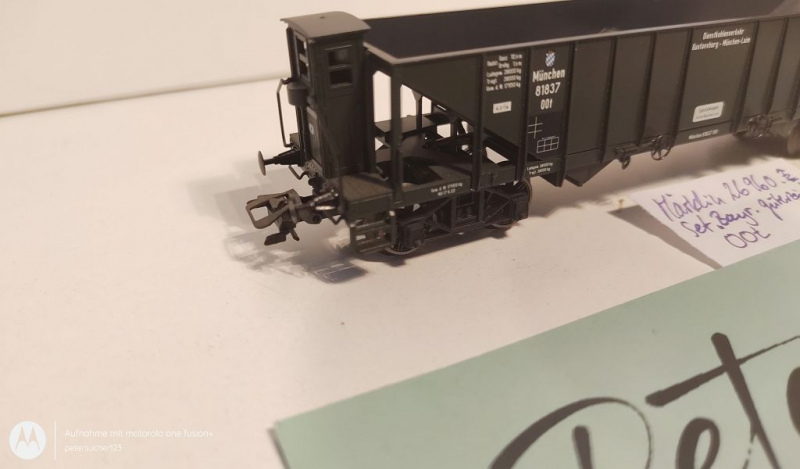 Märklin H0 AC 26960 1x Trichterwagen aus Wagen-Set "bayer. Güterzug" / NEM / DRG