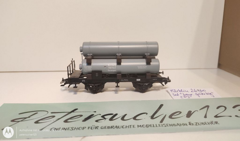 Märklin H0 AC 26960 1x Gaswagen aus Set "bayer. Güterzug" / DRG