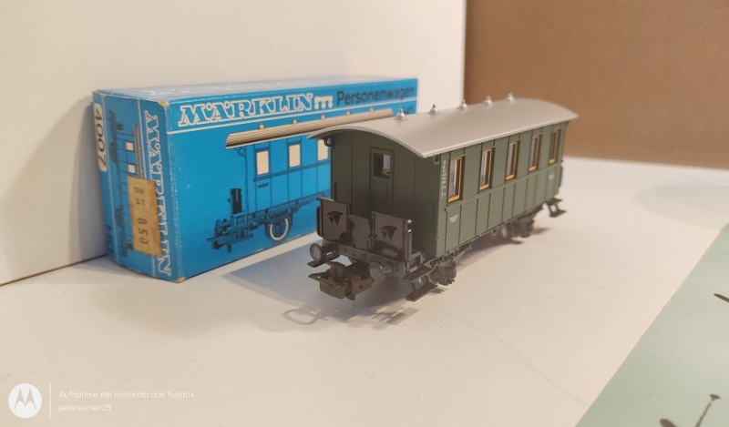 Märklin H0 AC 4007 Personenwagen Privatbahn / OVP blau