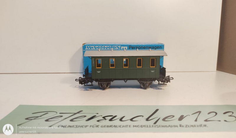 Märklin H0 AC 4007 Personenwagen Privatbahn / OVP blau