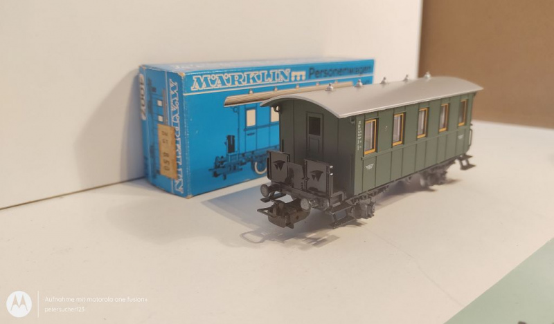 Märklin H0 AC 4007 Personenwagen Privatbahn / OVP blau