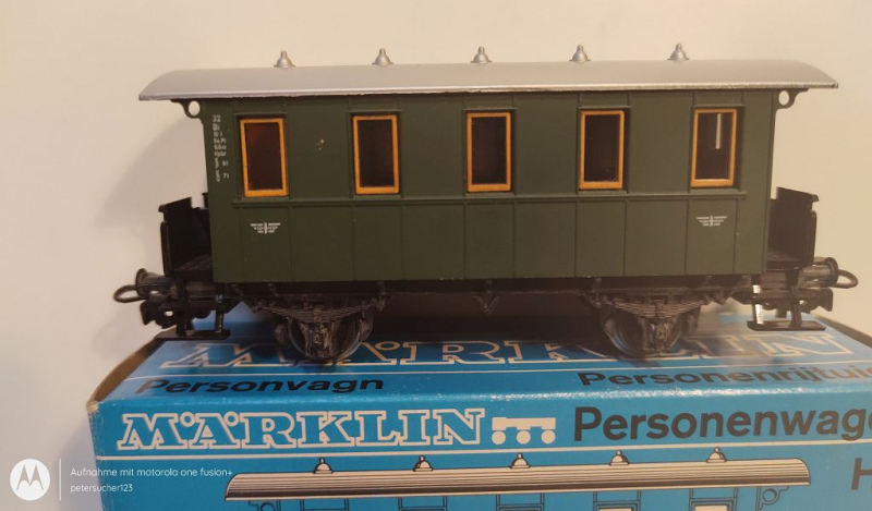 Märklin H0 AC 4007 Personenwagen Privatbahn / OVP blau