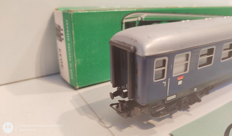 Märklin H0 AC 4032 D-Zug Wagen 11853 Stg / Licht / DB / OVP grün