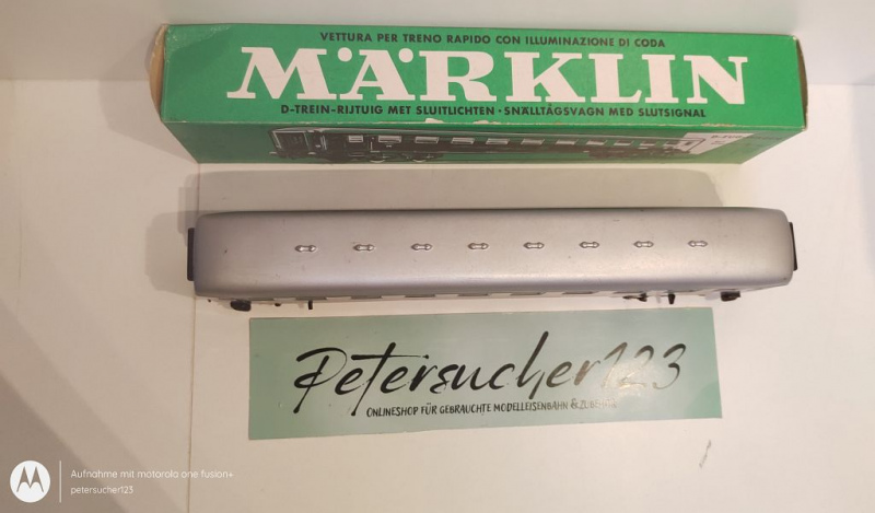 Märklin H0 AC 4032 D-Zug Wagen 11853 Stg / Licht / DB / OVP grün