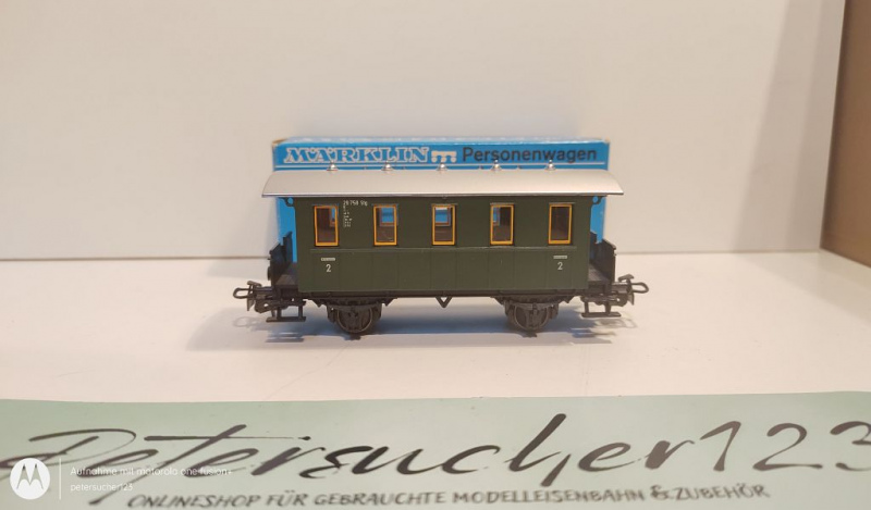 Märklin H0 AC 4039 Personenwagen / 2. Kl. / EVP blau