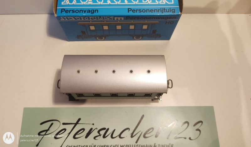 Märklin H0 AC 4039 Personenwagen / 2. Kl. / EVP blau
