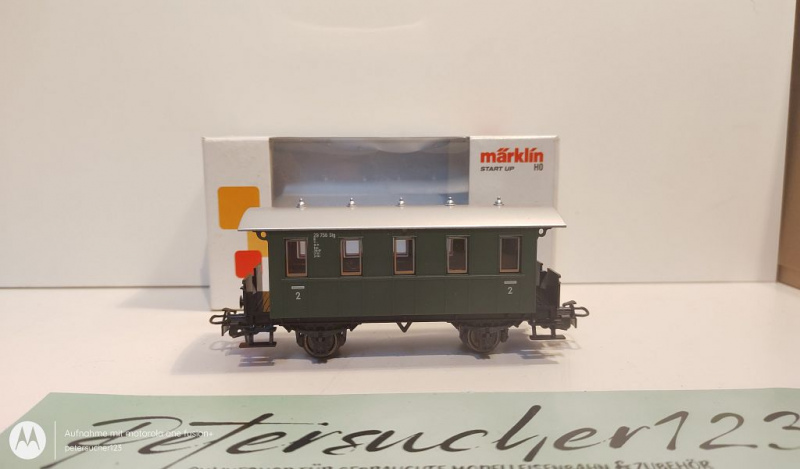 Märklin H0 AC 4039 Personenwagen / 2. Kl. / OVP weiß