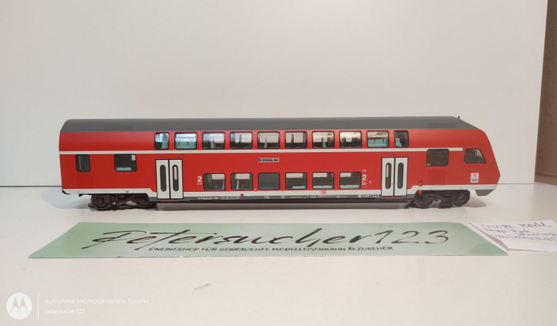 Märklin H0 AC 43586 Doppelstockwagen mit Führerstand / 2. Kl / K / DB