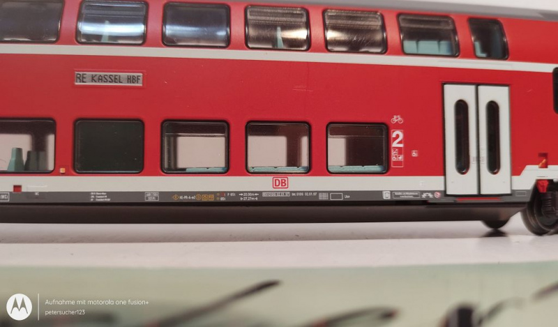 Märklin H0 AC 43586 Doppelstockwagen mit Führerstand / 2. Kl / K / DB