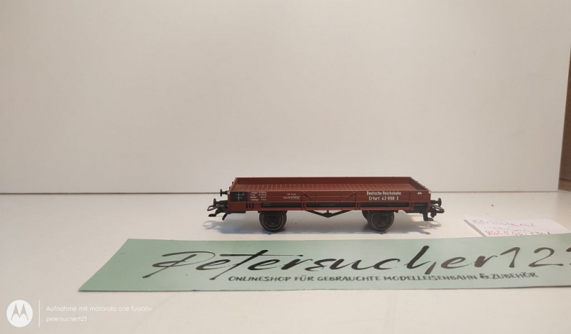 Märklin H0 AC 46062 Niederbordwagen / X / braun / DRG
