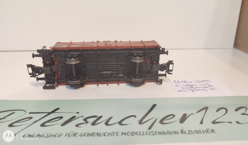 Märklin H0 AC 46090-04 offener Güterwagen aus Güterwagen-Set / Kohleeinsatz / NEM / DRG
