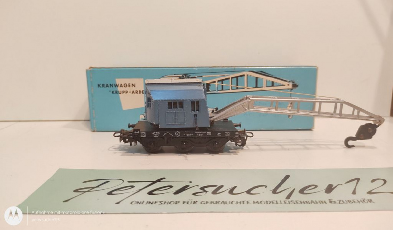 Märklin H0 AC 4611 Kranwagen "Krupp-Ardelt" / DB / OVP hellblau