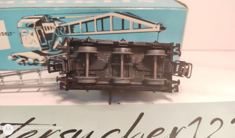Märklin H0 AC 4611 Kranwagen "Krupp-Ardelt" / DB / OVP hellblau