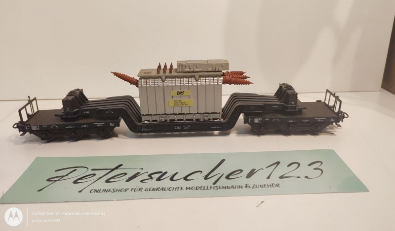 Märklin H0 AC 4617 Tiefladewagen mit Transformator "EVS" / SSt53 / DB