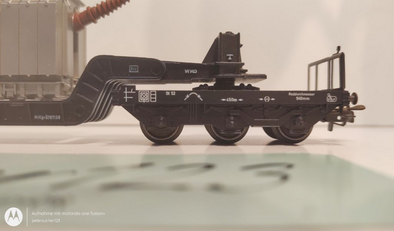 Märklin H0 AC 4617 Tiefladewagen mit Transformator "EVS" / SSt53 / DB