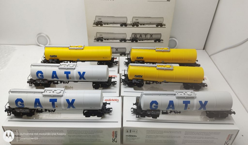Märklin H0 AC 46544  Kesselwagen-Set "GATX" / K / Rail Germany GmbH / OVP