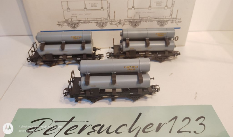 Märklin H0 AC 46600 3er Güterwagen-Set "Gaswagen" / NEM / K.Bay.Sts.B. / OVP