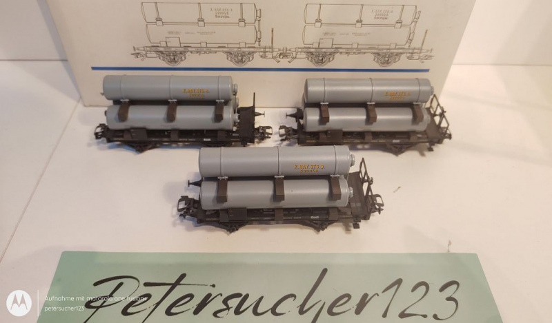 Märklin H0 AC 46600 3er Güterwagen-Set "Gaswagen" / NEM / K.Bay.Sts.B. / OVP