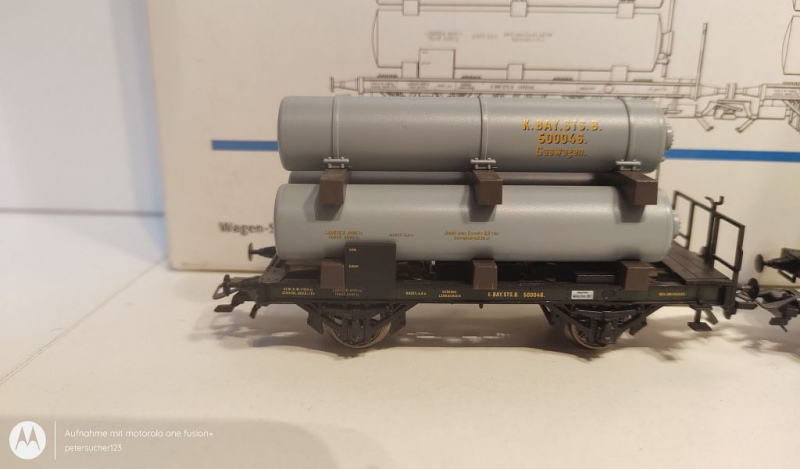 Märklin H0 AC 46600 3er Güterwagen-Set "Gaswagen" / NEM / K.Bay.Sts.B. / OVP