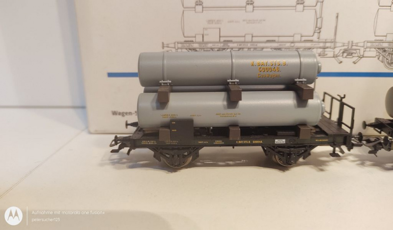 Märklin H0 AC 46600 3er Güterwagen-Set "Gaswagen" / NEM / K.Bay.Sts.B. / OVP
