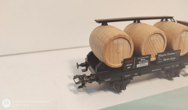 Märklin H0 AC 46744 Insider JW 2003 Weinfasswagen "Wagons Foudres" / NEM / DRG