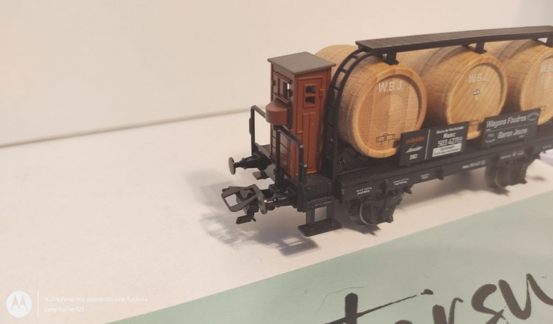 Märklin H0 AC 46744 Insider JW 2003 Weinfasswagen "Wagons Foudres" / NEM / DRG