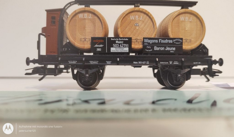 Märklin H0 AC 46744 Insider JW 2003 Weinfasswagen "Wagons Foudres" / NEM / DRG