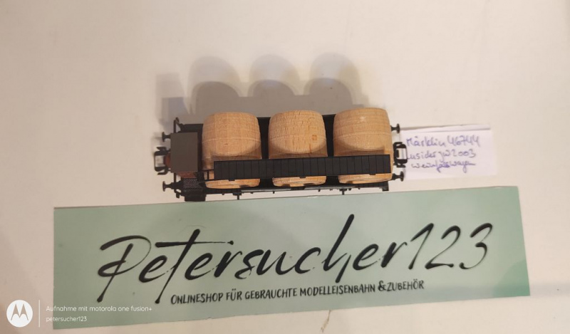 Märklin H0 AC 46744 Insider JW 2003 Weinfasswagen "Wagons Foudres" / NEM / DRG