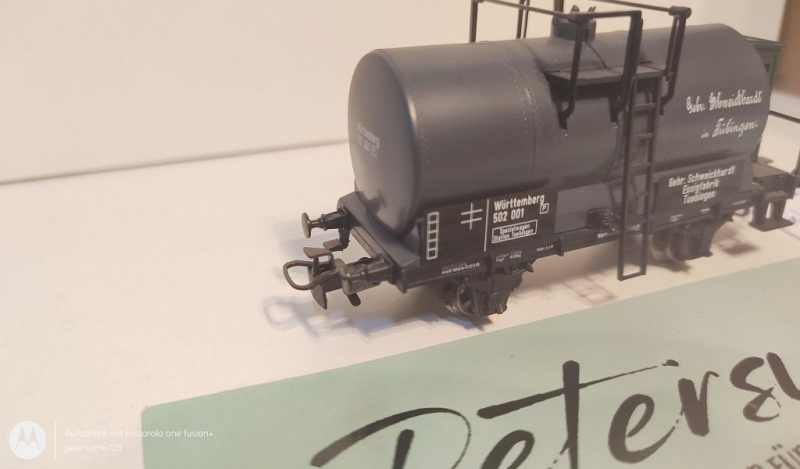 Märklin H0 AC 4683 Kesselwagen mit Bremserhaus  "Gebr. Schweickhardt"