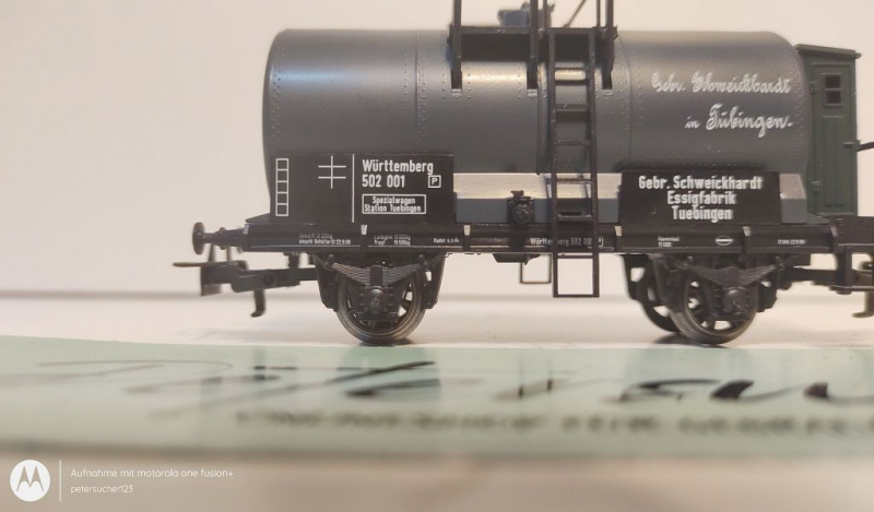 Märklin H0 AC 4683 Kesselwagen mit Bremserhaus  "Gebr. Schweickhardt"