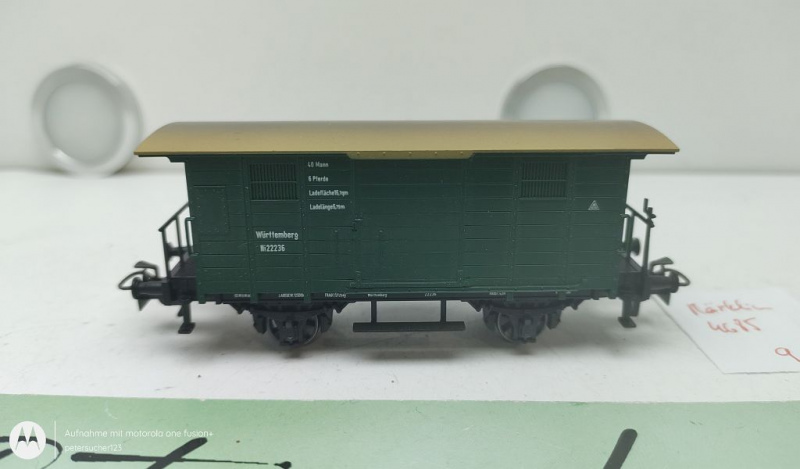 Märklin H0 AC 4685 Flachdach Güterwagen "Württemberg" / Ni 22236 / K.W.St.E.
